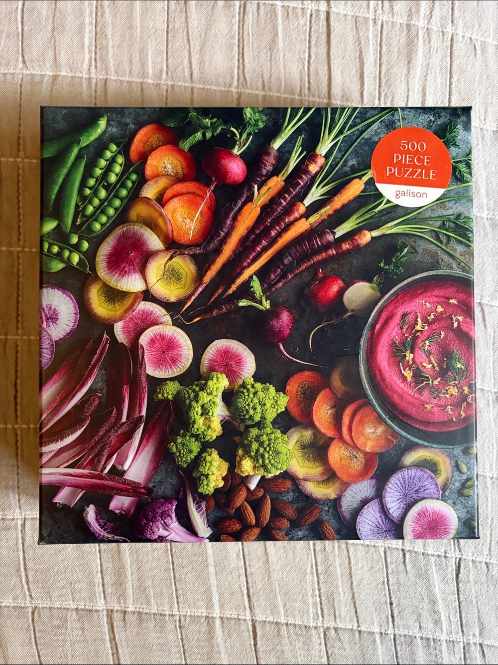 Galison Colorful Veggies 500-Piece Puzzle – Multicolor